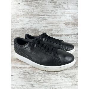 Men's Nike Air Jordan 1 Low Centre Court Black Low Top Sneakers Sz 9.5 Athletic